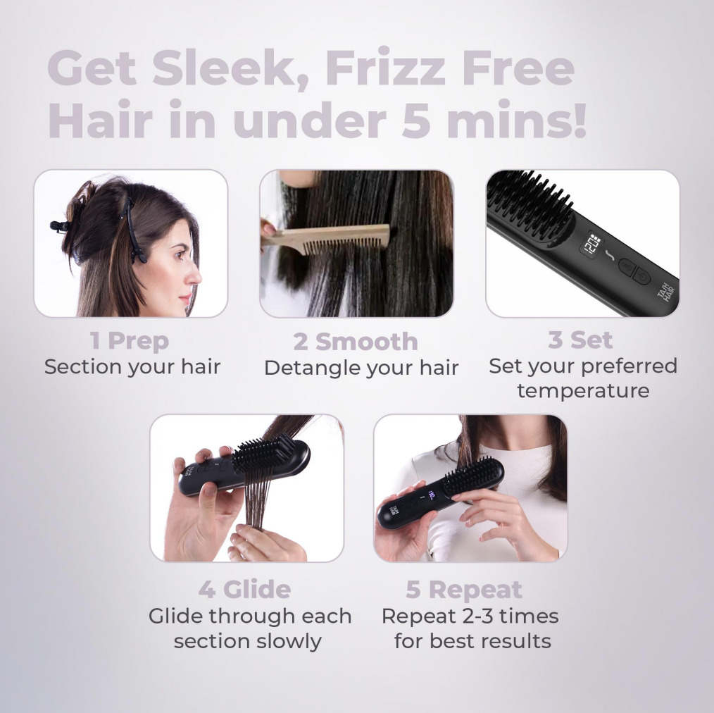 Tash Hair Glide - Noir