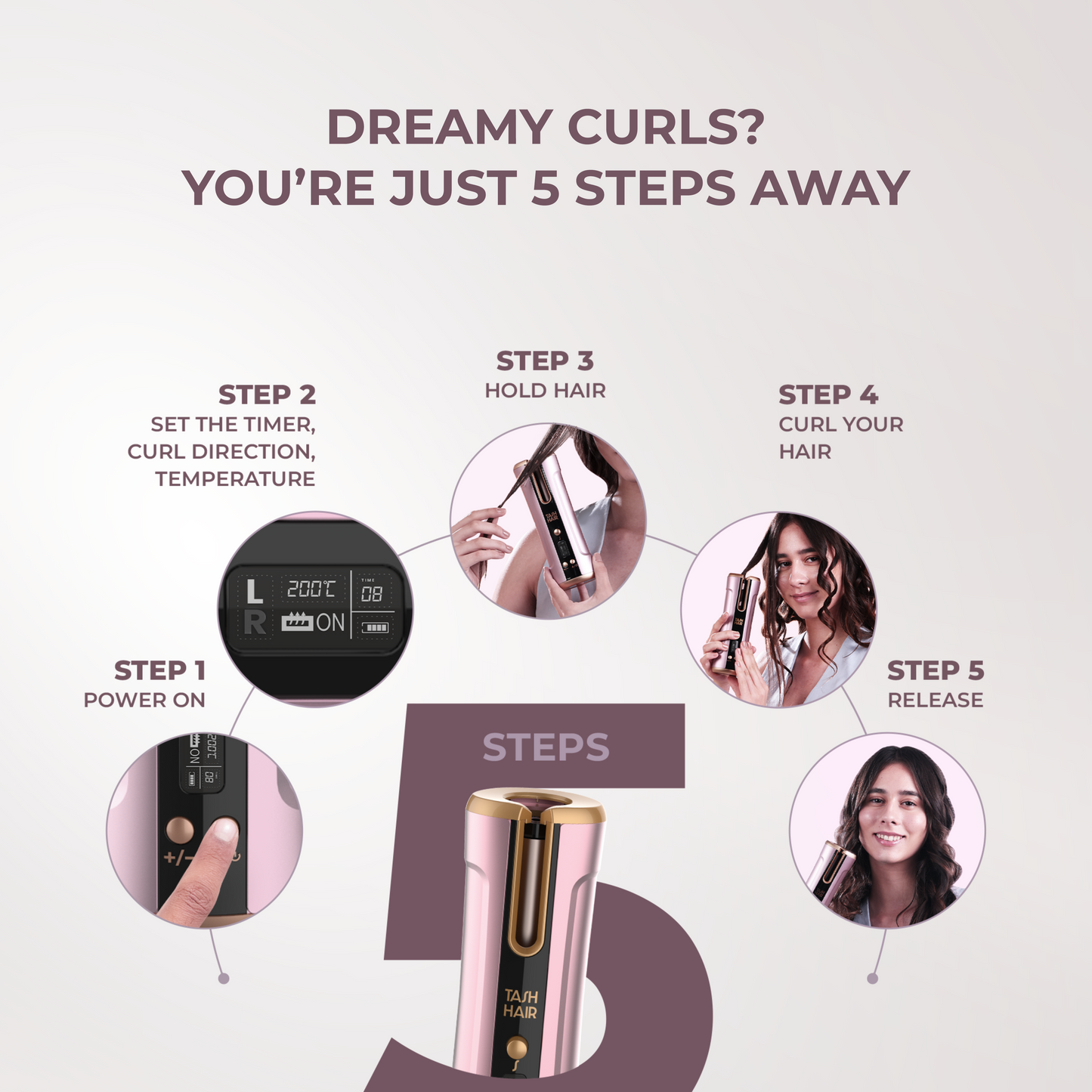 Tash Twirl Cordless Automatic Curler