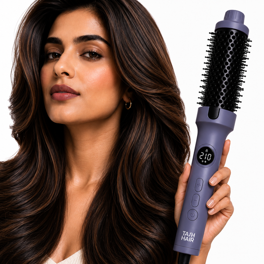 Tash Hair 3-in-1 Heated Round Brush- All In One Tool (Va-Va-Volume)