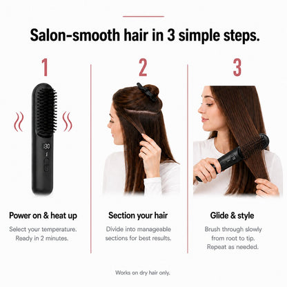 Tash Hair Glide - Noir