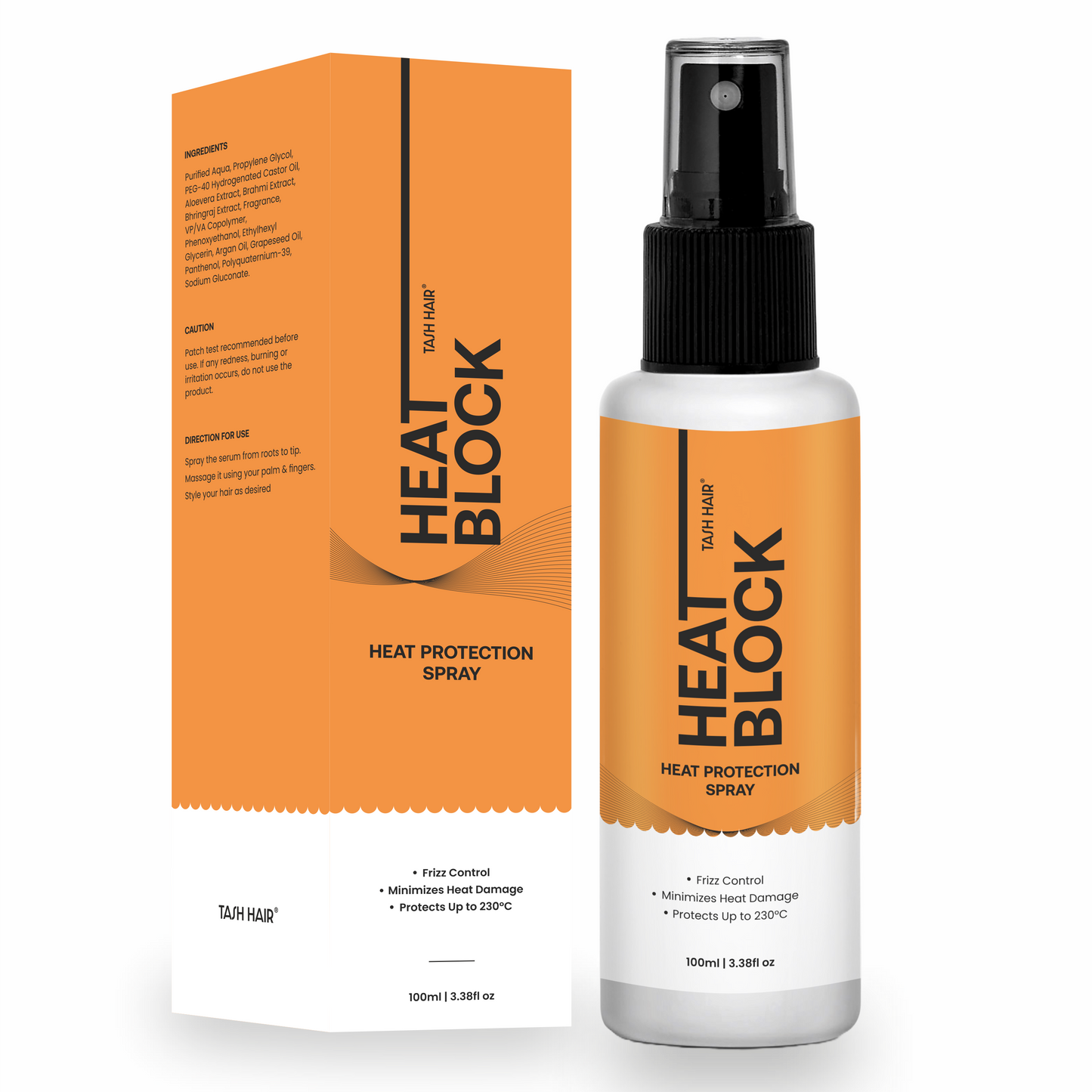 Tash Hair Heat Protection Spray 100 ML- HeatBlock